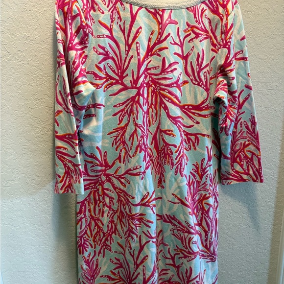 Lilly Pulitzer Pink and Blue Dress Size XL - Picture 5 of 6